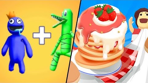 Merge Rainbow 3D Run | Pancake Run / All Level Gameplay: Android,iOS