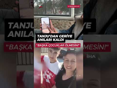 Gölette boğulan 13 yaşındaki Tanju'dan geriye bu videoları kaldı