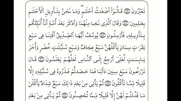 سورة يوسف - بصوت أحمد العجمي - مع كتابة الأيات بخط واضح