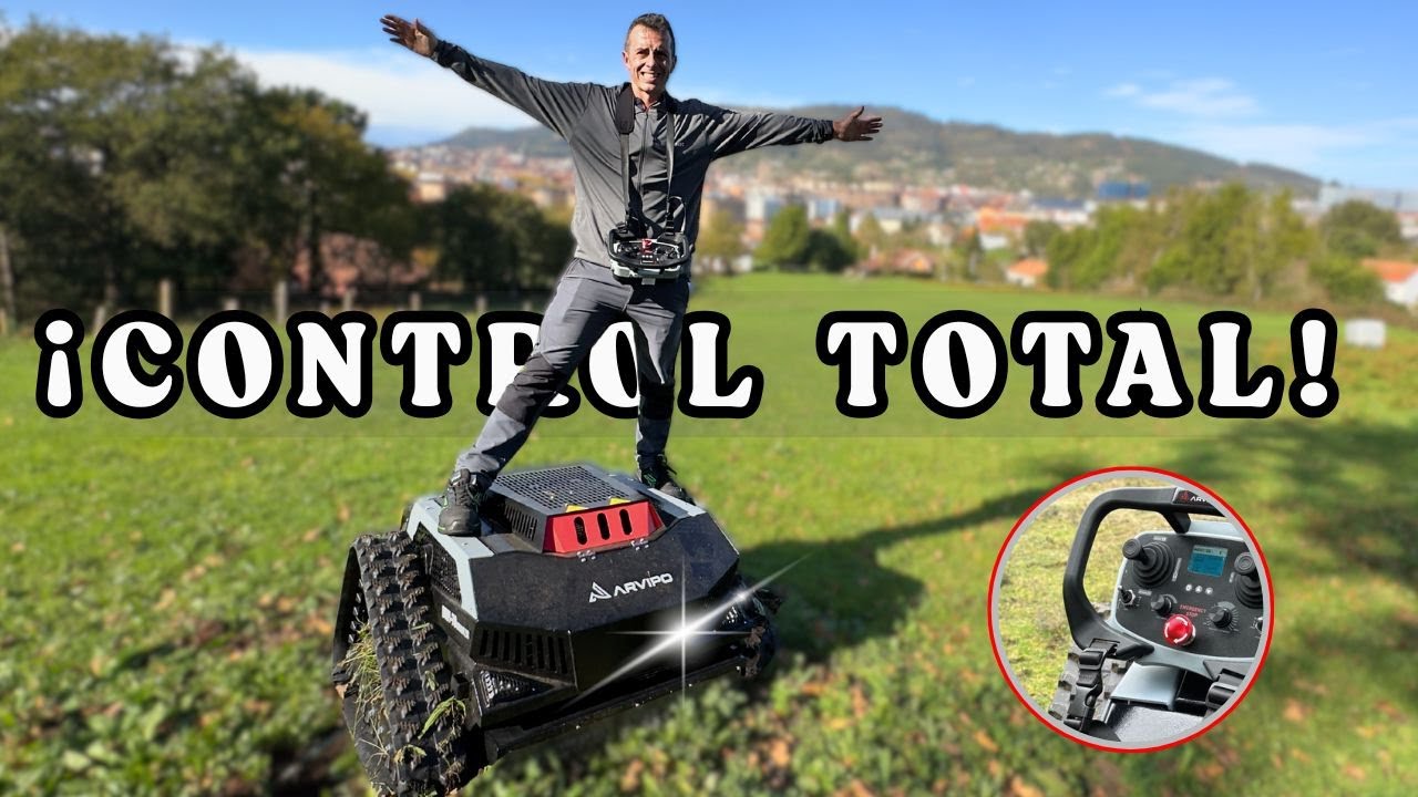 El robot desbrozadora Arvipo DRM70 que sorprende a todos 🤖