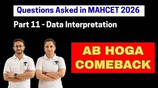 Questions Asked in MAHCET 2026 - Part 11 | Data Interpretation | Line Graph | Bar Graph | Pie Chart