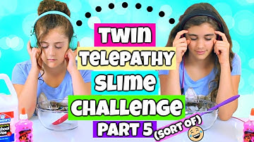 Twin Telepathy Slime Challenge Part 5! Rachel vs Julia!