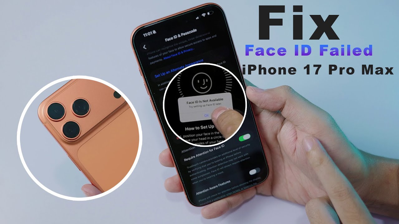 Fix Face ID Problem & Failed Not Working on iPhone 17 Pro/ProMax