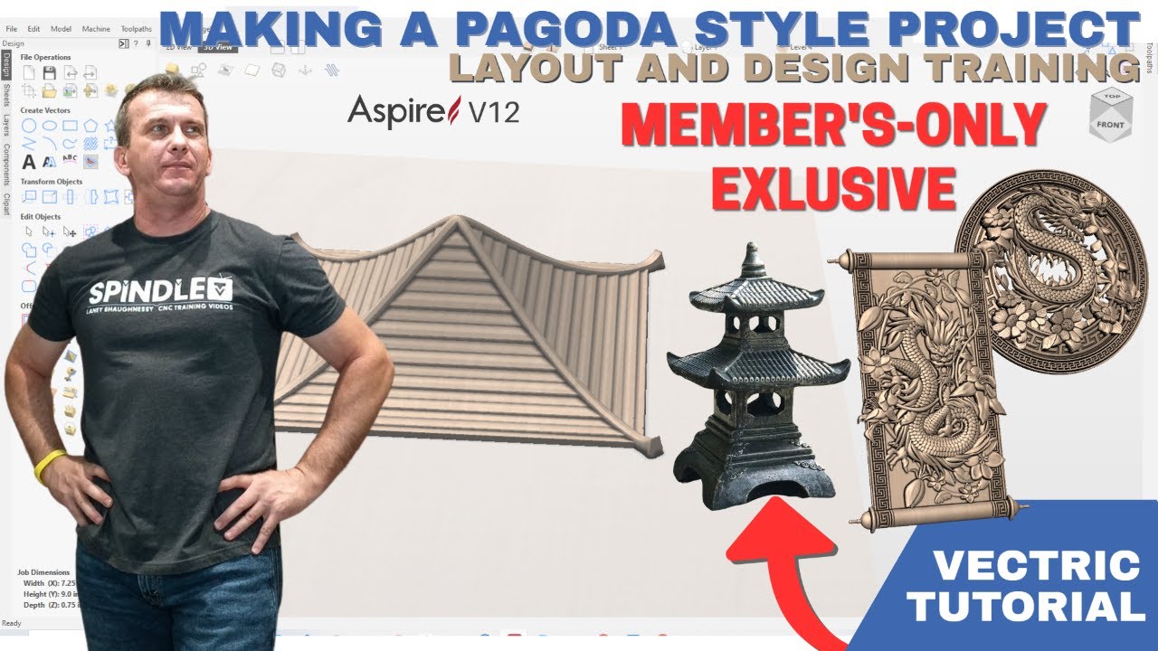 Making a Pagoda Style Project | Layout & Design Training | Vectric ...