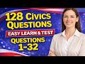 128 Civics Questions for US Citizenship Interview 2026 – Easy Way to Learn &amp; Test (Questions 1–32)