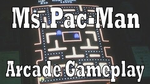 Ms. Pac-Man Arcade Cabinet Gameplay