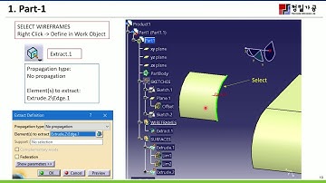3D Modeling Class -CATIA- Generative Shape Design-12th Week  Part 1