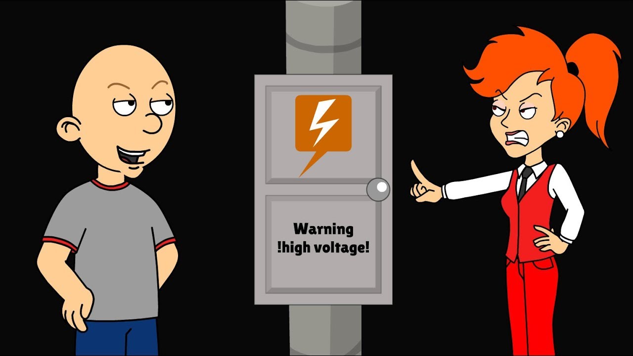 Classic Caillou causes a power cut at school/grounded - Season 3 #2