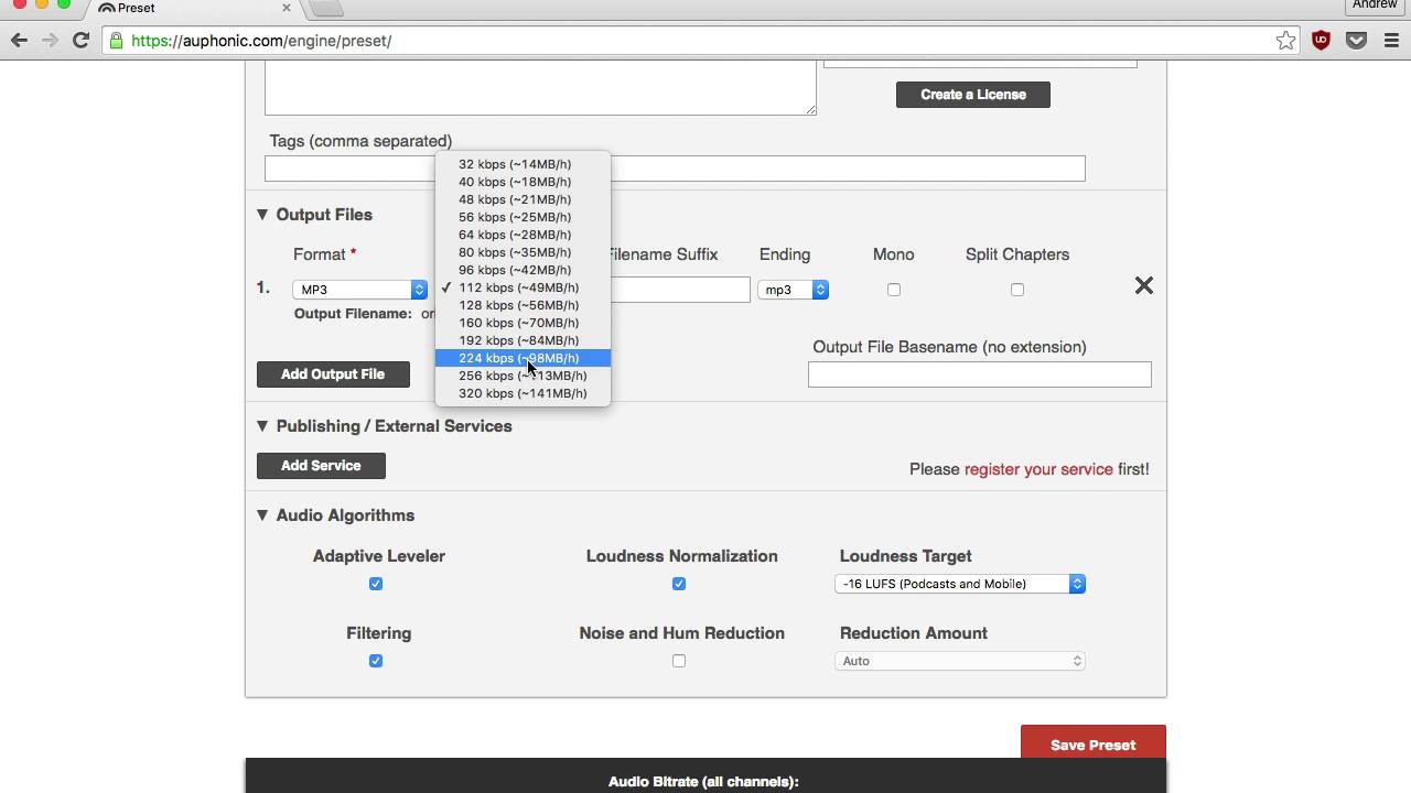 how to improve audio quality in videos automatically using auphonic