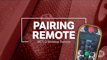 WC1-D Remote Pairing Instructions