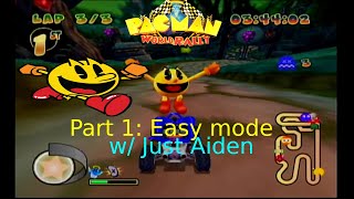 Just Aiden plays Pac Man World Rally - Part 1- Easy