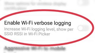 Enable Wi‑Fi verbose logging || Increase Wi‑Fi logging level, show per SSID RSSI in Wi‑Fi Picker Enable Wi‑Fi verbose logging || Increase Wi‑Fi logging level, show per SSID RSSI in Wi‑Fi Picker