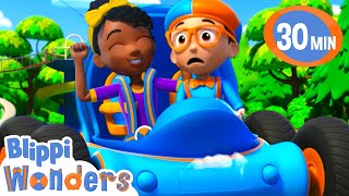 Adventure Time Meekah Drives The Blippi Mobile Educational Videos For Kids Blippi Wonders