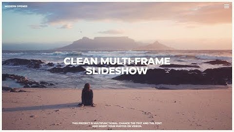Clean Multi-frame Slideshow Premiere Pro Templates