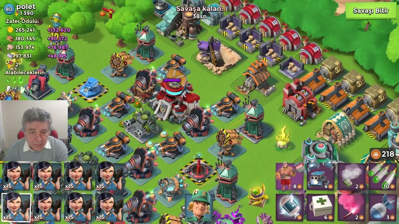 8 Mavili Ada Zooka Saldırısı Boom Beach Türkçe