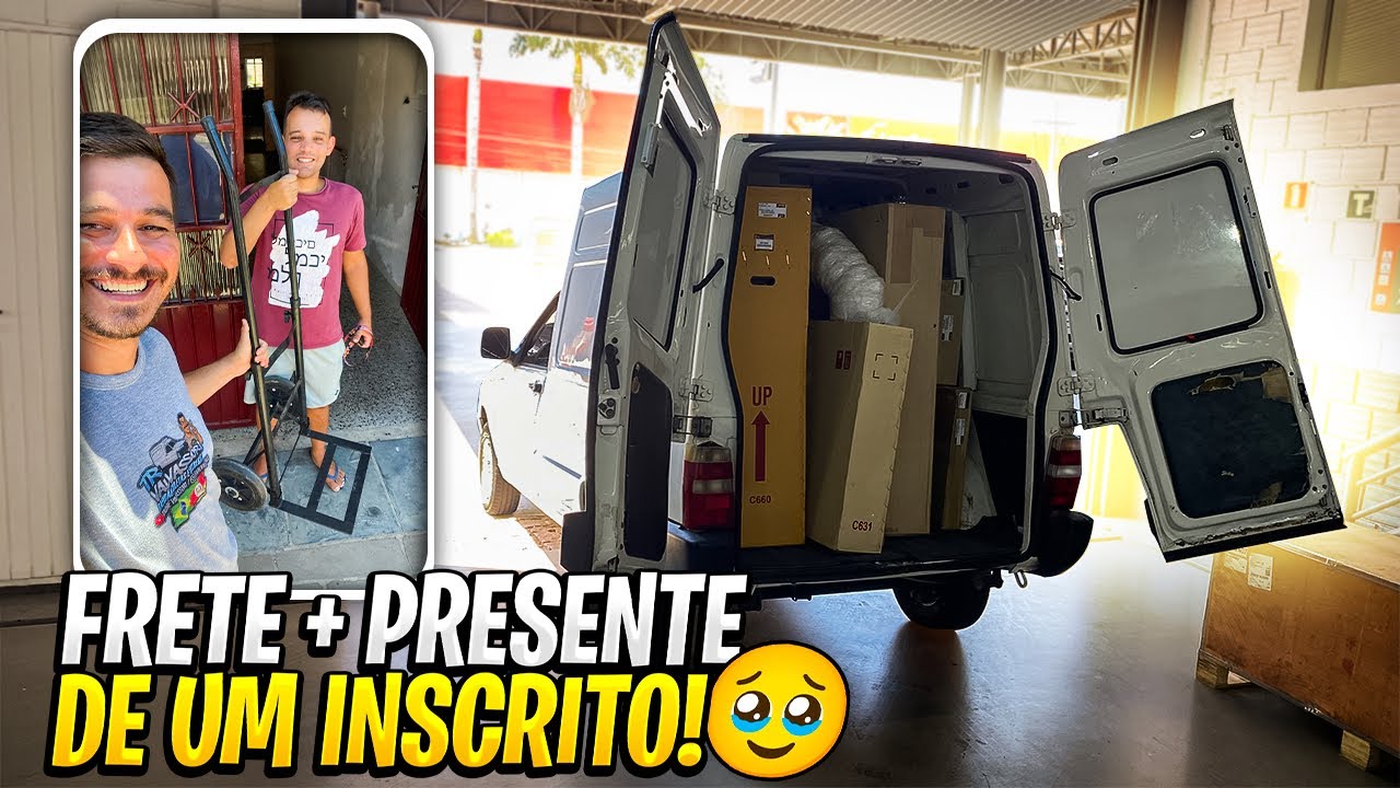 FRETE para concessionária Mitsubishi + RECEBI um presente de um inscrito 🥹 