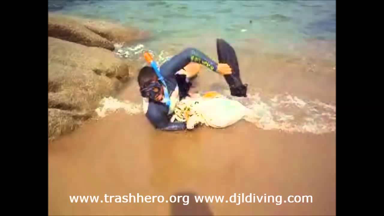 DJL & Trash Hero Koh Tao beach clean up