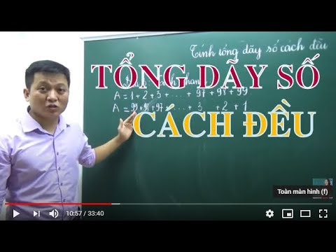 Video: Tổng của dãy số học là gì?