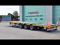 Max trailer  max200 extendable flatbed trailer with 3 axles  136m loading platform length