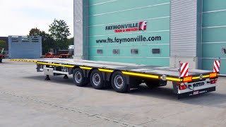 MAX Trailer - MAX200 extendable flatbed trailer with 3 axles & 13,6m loading platform length