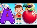 Learn ABC with A for Apple, Fun Preschool Song and Video