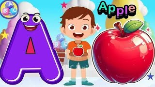 Learn ABC with A for Apple, Fun Preschool Song and Video