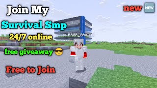 🍟 New Best Public Survival Smp Server For Minecraft 🍿 | Java/Pe/Pojav | 24/7 Online | Free To Join 🌷