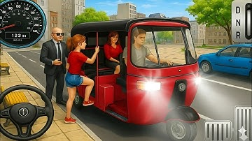 Tuk Tuk Auto Rickshaw Driving Simulator - Passenger Pick & Drop Game - Auto Rickshaw Driver Gameplay