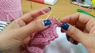 cdi (central double increase) 2way 두방법 - continental knotting 컨티넨탈니팅