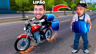 LIPAO e GQ entregando GÁS DE MOTO! (No Brasil)