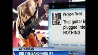 Red Hot Chilli Peppers Air Guitar Superbowl Controversy
