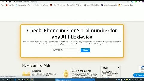 Check iPhone IMEI or Serial number for any Apple device | Trusted website
