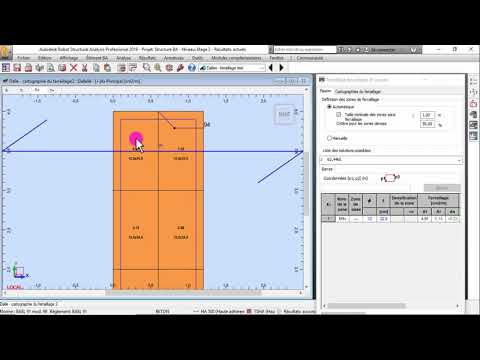 SPECIALE ROBOT : Video21 BA Le FERRAILLAGE DE LA DALLE du BALCON sur le LOGICIEL ROBOT