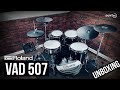 Roland vad507 td27 v2 electronic drums unboxing  playing by drumtec