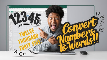 How to Convert Number to Words in Excel