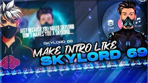 HOW TO MAKE INTRO LIKE SKYLORD 🔥 | RISHABH YT |  FF TUTORIAL | #skylord