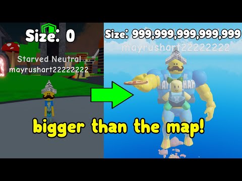 Becoming The Biggest Player In Thick Legends! Bigger Than The Map! Roblox
