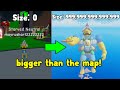 Becoming The Biggest Player In Thick Legends! Bigger Than The Map! Roblox