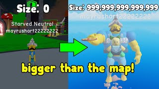 Becoming The Biggest Player In Thick Legends! Bigger Than The Map! Roblox