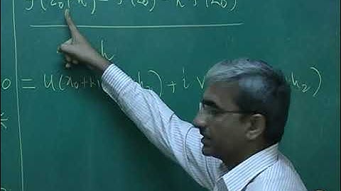 Complex Analysis Lecture #13 by Prof. V. M.  Sholapurkar : CR-Equations Part 2