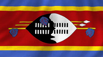 Kingdom of ESwatini national anthem with waving flag