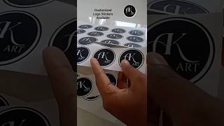 Customized logo Stickers Available now!!#smallbusiness #brandlogos