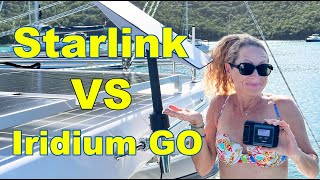 Starlink vs Iridium GO. E70
