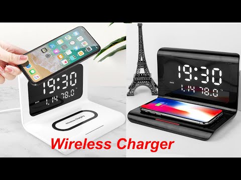 Wireless Charger- Wireless Charging Pad- Calendar- Clock-Fast Charge- For Iphone For Samsung- Huawei