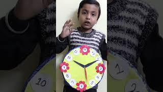 #clock How to make a clock model / clock model speech of a school project /show and tell competition