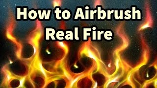 Airbrush Real Fire  Step by Step