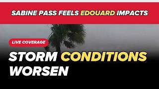 Effects from Tropical Storm Edouard starting to be felt in Southeast Texas