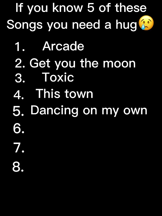 If You Know These Songs You Need A Hug If you know 5 of these songs you need a hug?! #like #subscribe #shorts