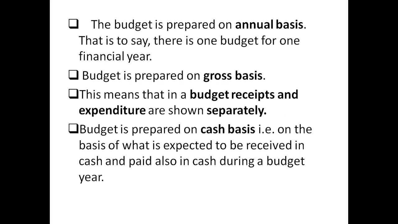 Revised JK Budget Manual ( Lecture 1)-- Budget & its divisions