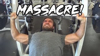 Chest & Triceps Gym Workout Massacre!!
